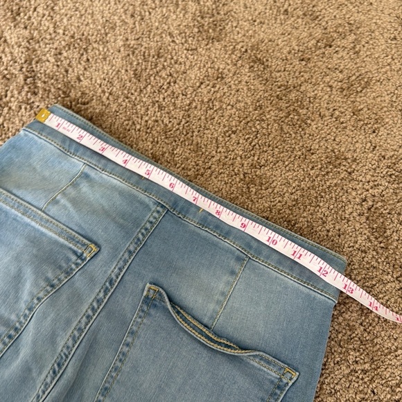 Free People Just Float On Flare Bellbottom Jeans Light Wash - Picture 9 of 10